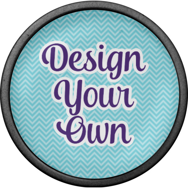 Custom Design - Cabinet Knob - Black - Front