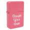 Design Your Own Windproof Lighter - Pink - Single-Sided & Lid Engraved
