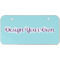 Custom Design - Mini Bicycle License Plate - Two Holes