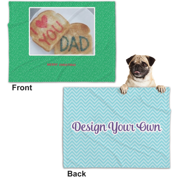 Custom Design - Microfleece Dog Blanket - Regular - Front & Back