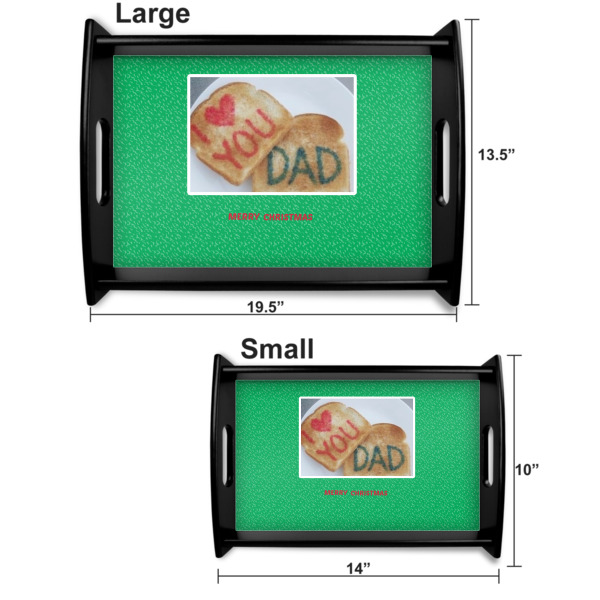 Custom Design - Serving Tray Black Sizes