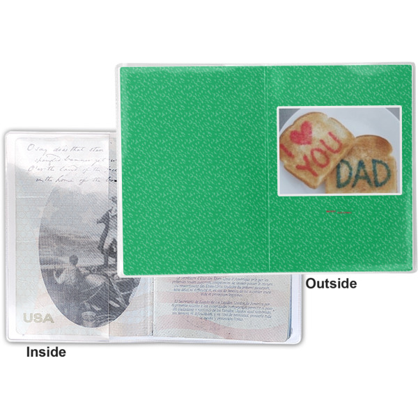 Custom Design - Vinyl Passport Holder - Flat Front and Back