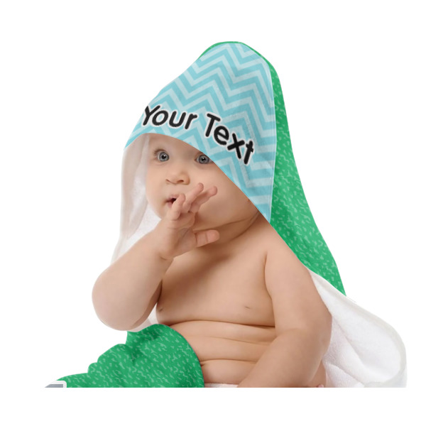 Custom Design - Baby Hooded Towel on Child