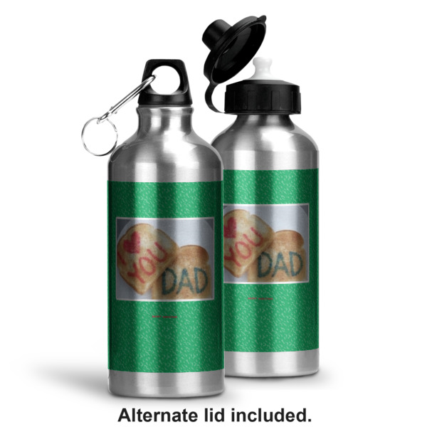 Custom Design - Aluminum Water Bottle - Alternate lid options