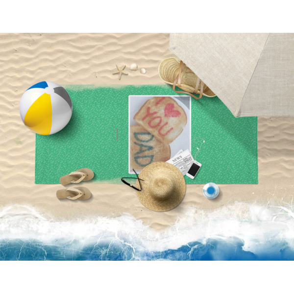 Custom Design - Beach Towel - Lifestyle on Beach