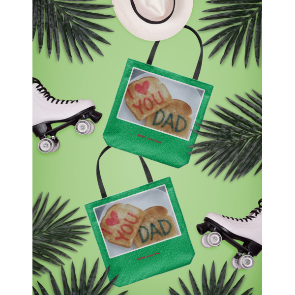 Custom Design - Canvas Tote Lifestyle Front and Back