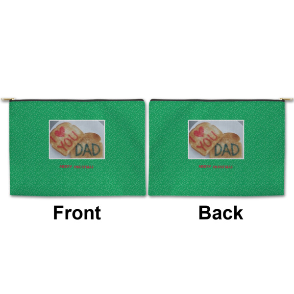 Custom Design - Large Zipper Pouch Approval (Front and Back)