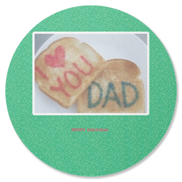 Custom Design - Round Coaster Rubber Back - Single