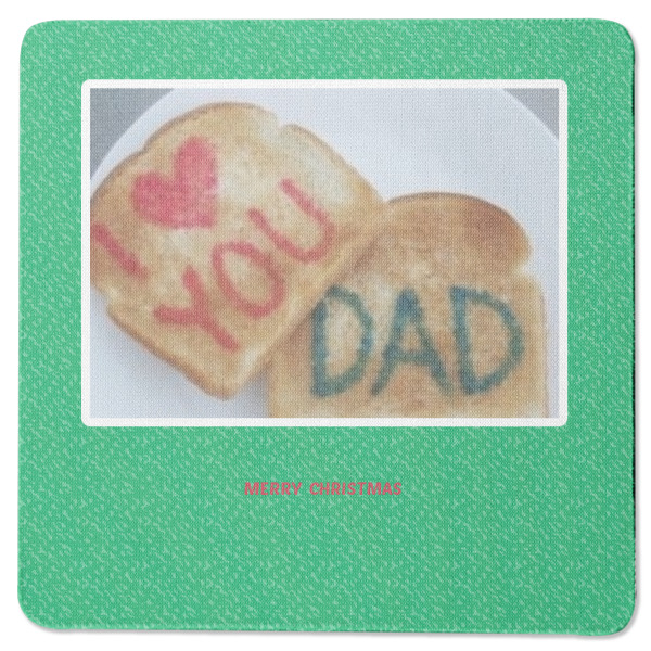 Custom Design - Square Coaster Rubber Back - Single