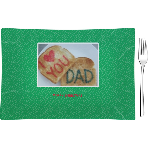 Custom Design Your Own Rectangular Glass Appetizer / Dessert Plate