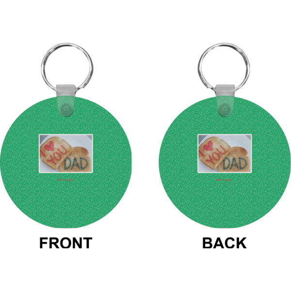 Custom Design - Circle Keychain (Front + Back)