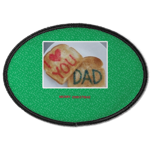 Custom Design - Iron On Patch - Oval - Front