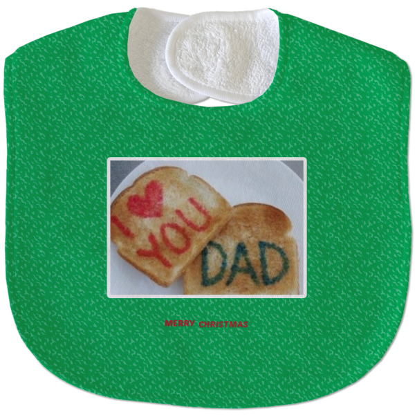 Custom Design - New Baby Bib - Closed and Folded