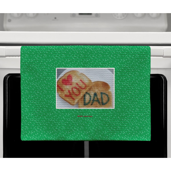 Custom Design - Waffle Weave Towel - Full Color Print - Lifestyle2 Image