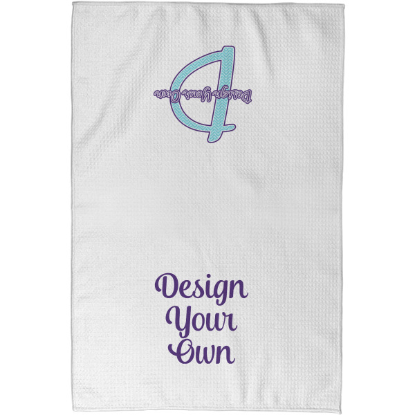 Custom Design - Waffle Towel - Partial Print - Approval Image