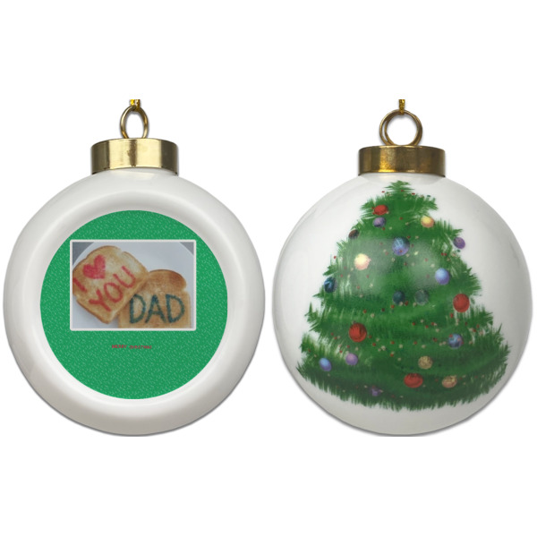 Custom Design - Ceramic Christmas Ornament - X-Mas Tree (APPROVAL)