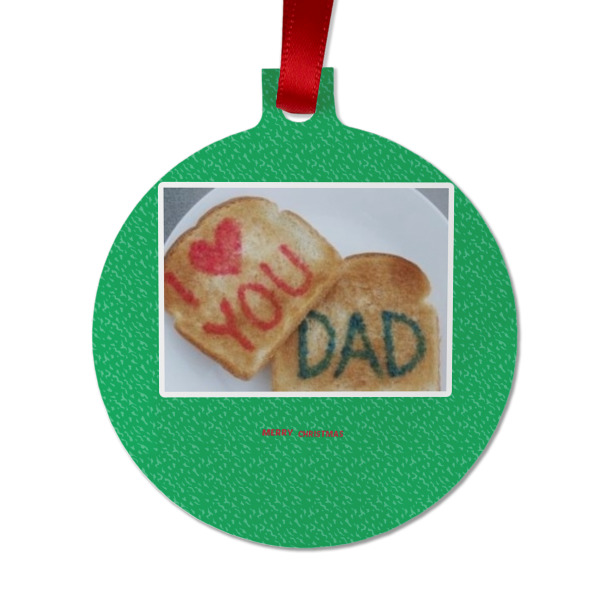 Custom Design - Metal Ball Ornament - Front