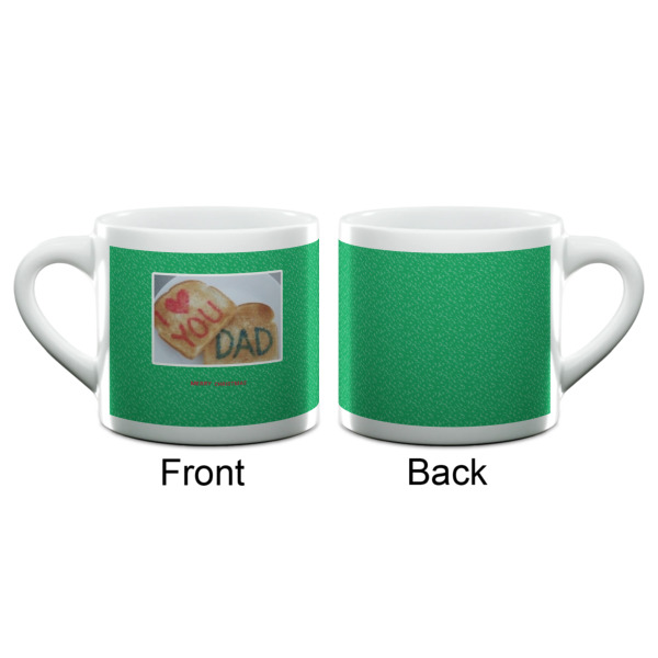 Custom Design - Double Shot Espresso Cup - Single - Front & Back