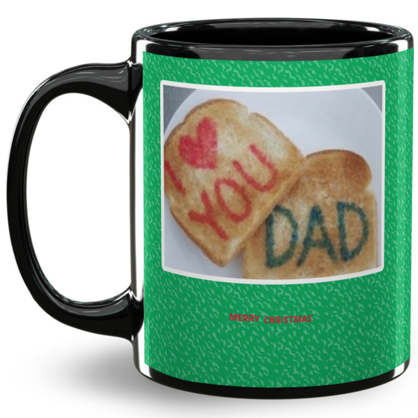 Custom Design Your Own 11 oz Coffee Mug - Black