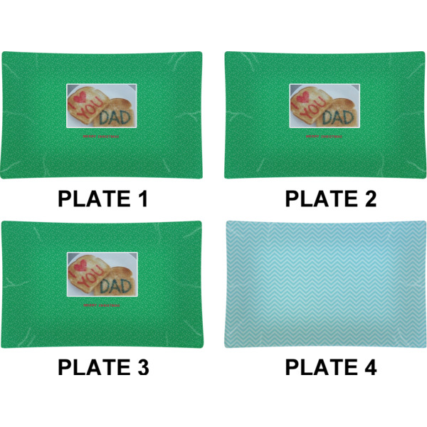 Custom Design - Set of Rectangular Dinner Plates (Approval)