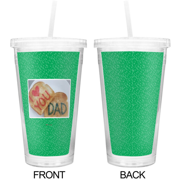 Custom Design - Double Wall Tumbler with Straw - Approval