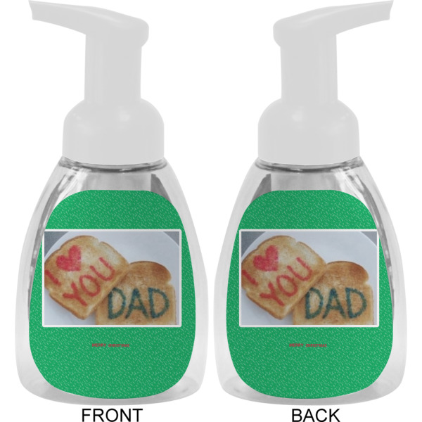 Custom Design - Foam Soap Bottle - White - Front & Back