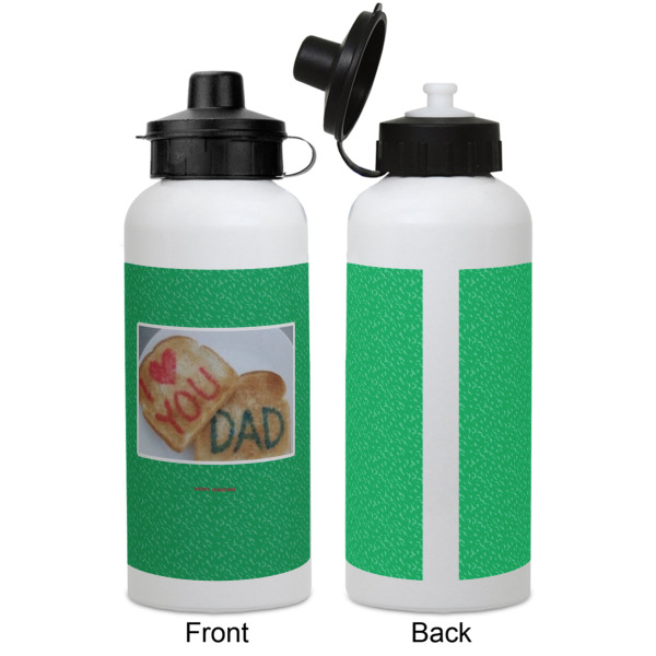 Custom Design - Aluminum Water Bottle - White APPROVAL