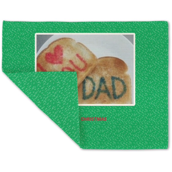 Custom Design - Linen Placemat - Folded Corner (double side)