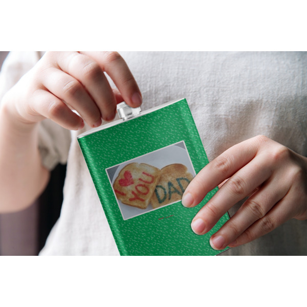 Custom Design - Stainless Steel Flask - LIFESTYLE 1