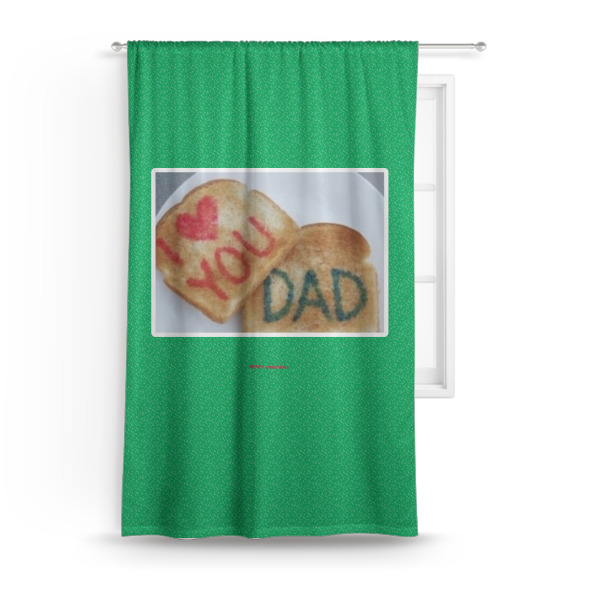 Custom Design - Custom Curtain With Window and Rod