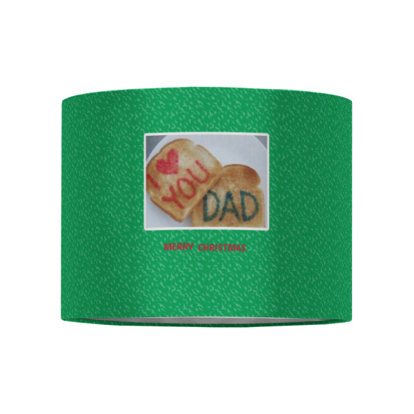 Custom Design - 8" Drum Lampshade - Front (Fabric)