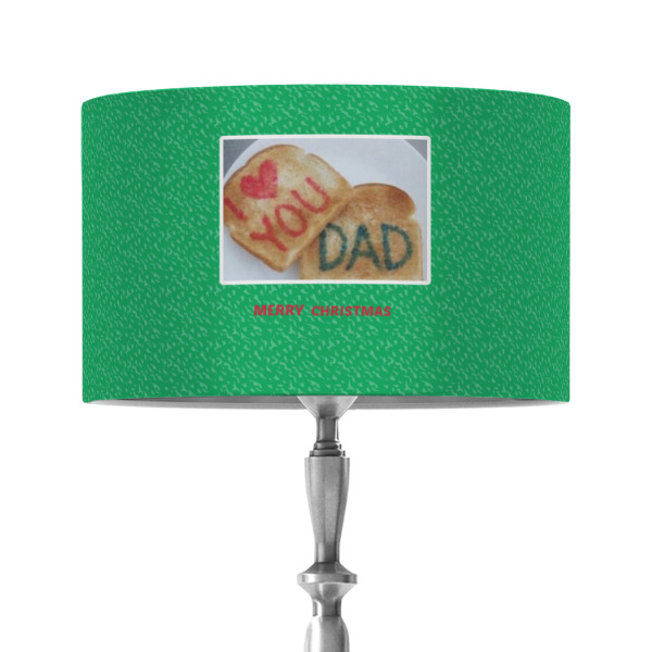 Custom Design - 12" Drum Lampshade - ON STAND (Fabric)