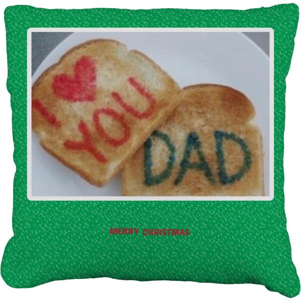 Custom Design Your Own Faux-Linen Throw Pillow 18"