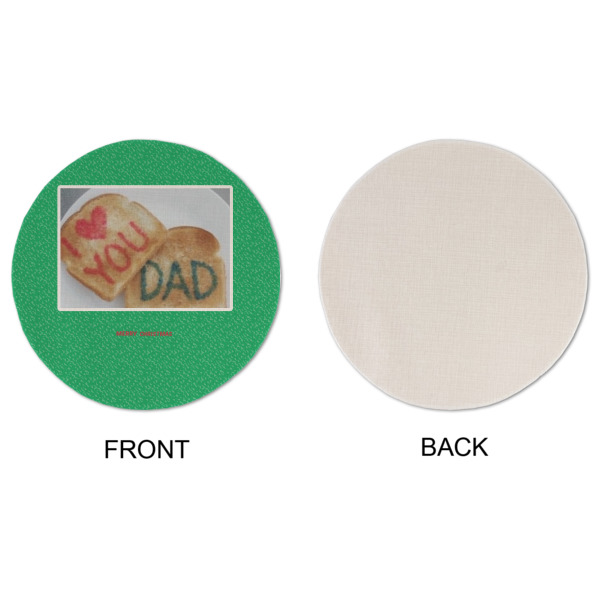 Custom Design - Round Linen Placemats - APPROVAL (single sided)