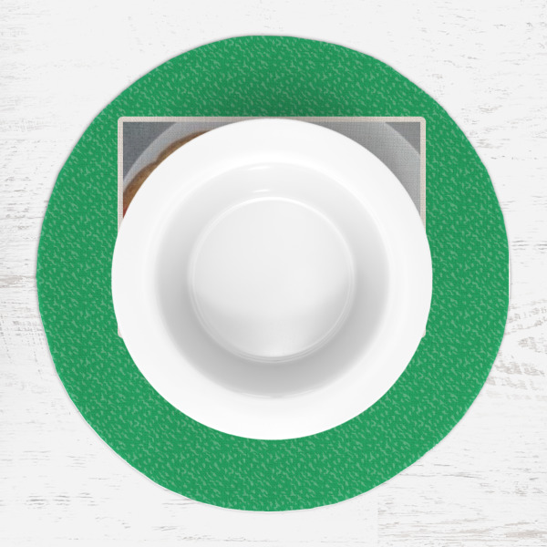 Custom Design - Round Linen Placemats - LIFESTYLE (single)