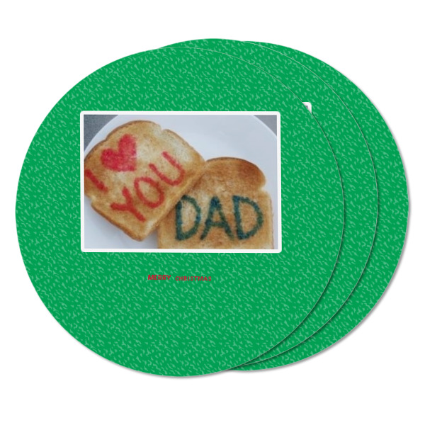 Custom Design - Round Fridge Magnet - THREE