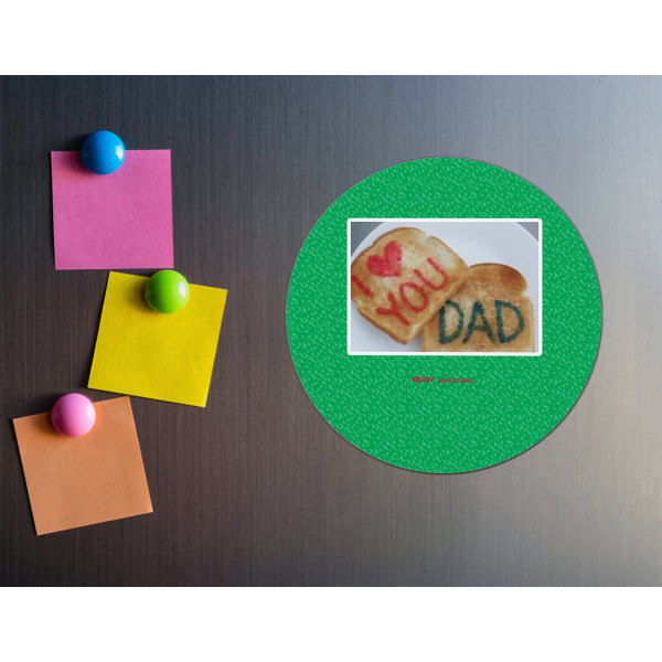 Custom Design - Round Fridge Magnet - LIFESTYLE