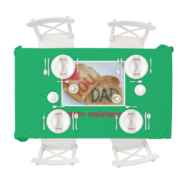 Custom Design - Tablecloths (58"x102") - TOP VIEW (with plates)