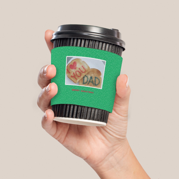 Custom Design - Coffee Cup Sleeve - LIFESTYLE