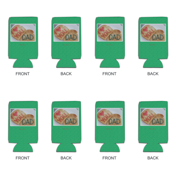 Custom Design - Can Cooler - 16oz - Set of 4 - Front & Back