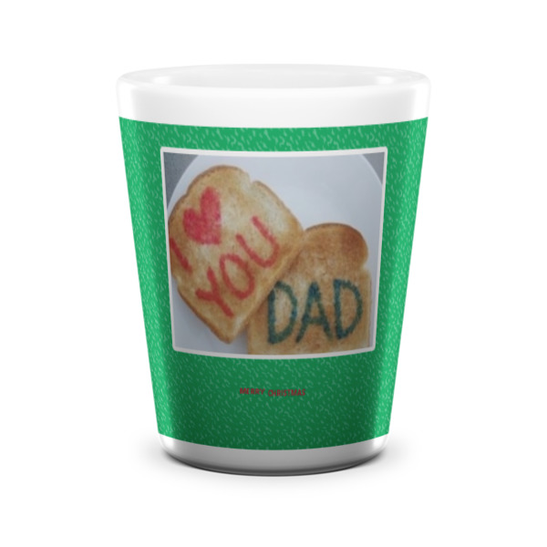 Custom Design - Ceramic Shot Glass - White - Front
