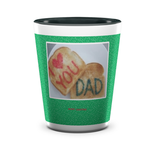 Custom Design - Ceramic Shot Glass - Two Tone - Front