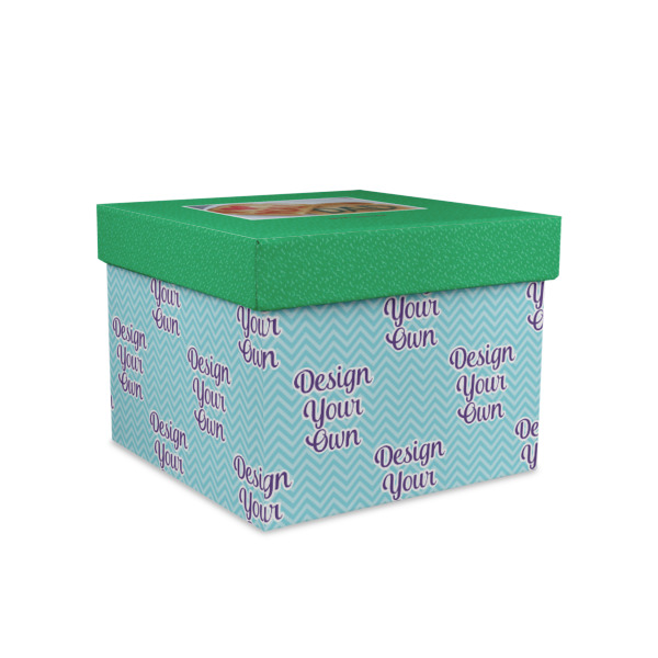 Custom Design Your Own Gift Box with Lid - Canvas Wrapped - Medium