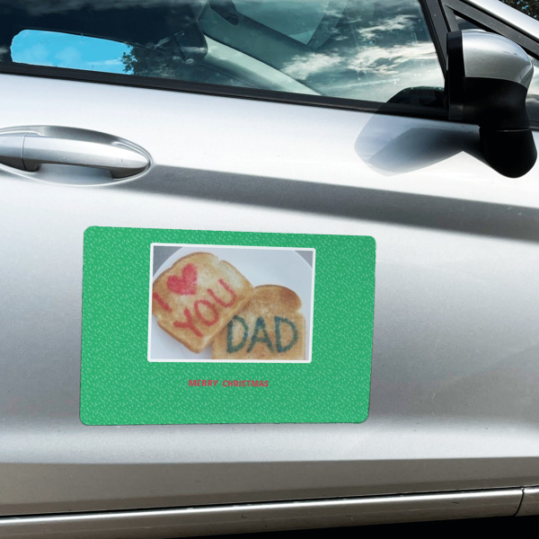 Custom Design - Large Rectangle Car Magnets- In Context