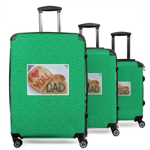 Custom Design Your Own 3-Piece Luggage Set - 20" Carry On - 24" Medium Checked - 28" Large Checked