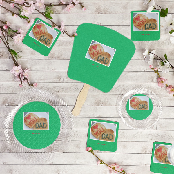 Custom Design - Party Supplies Combination Image - All items - Plates, Coasters, Fans