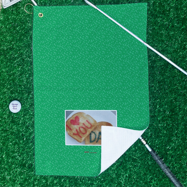Custom Design - Waffle Weave Golf Towel - In Context