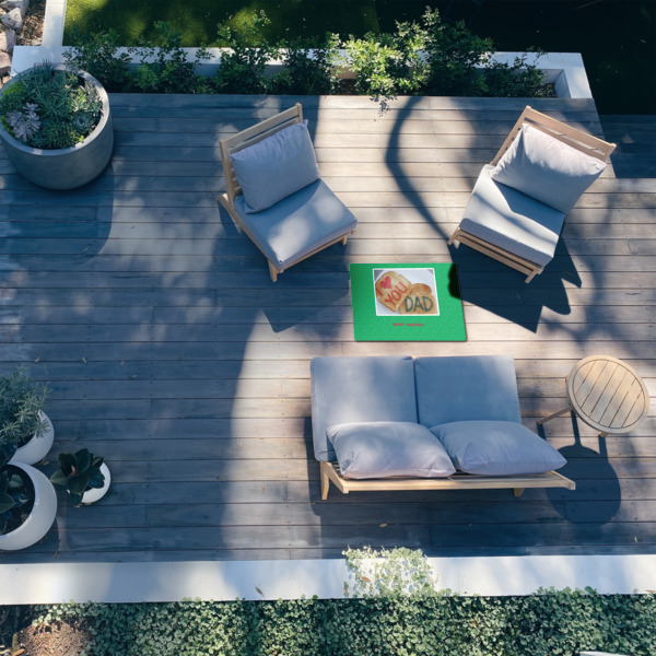 Custom Design - 2'x3' Patio Rug - In Context