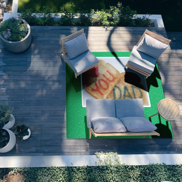 Custom Design - 8'x10' Patio Rug - In context