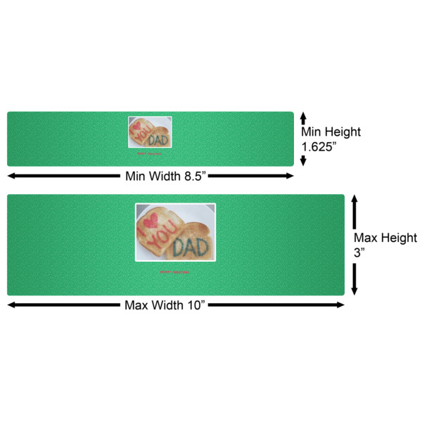 Custom Design - Water Bottle Labels w/ Dimensions